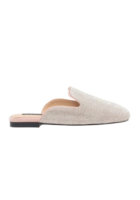 AUKENA POWDER PINK AND SILVER CLOG TWENTY FOURHAITCH | shoes | S0115ROS62PCIPRIA